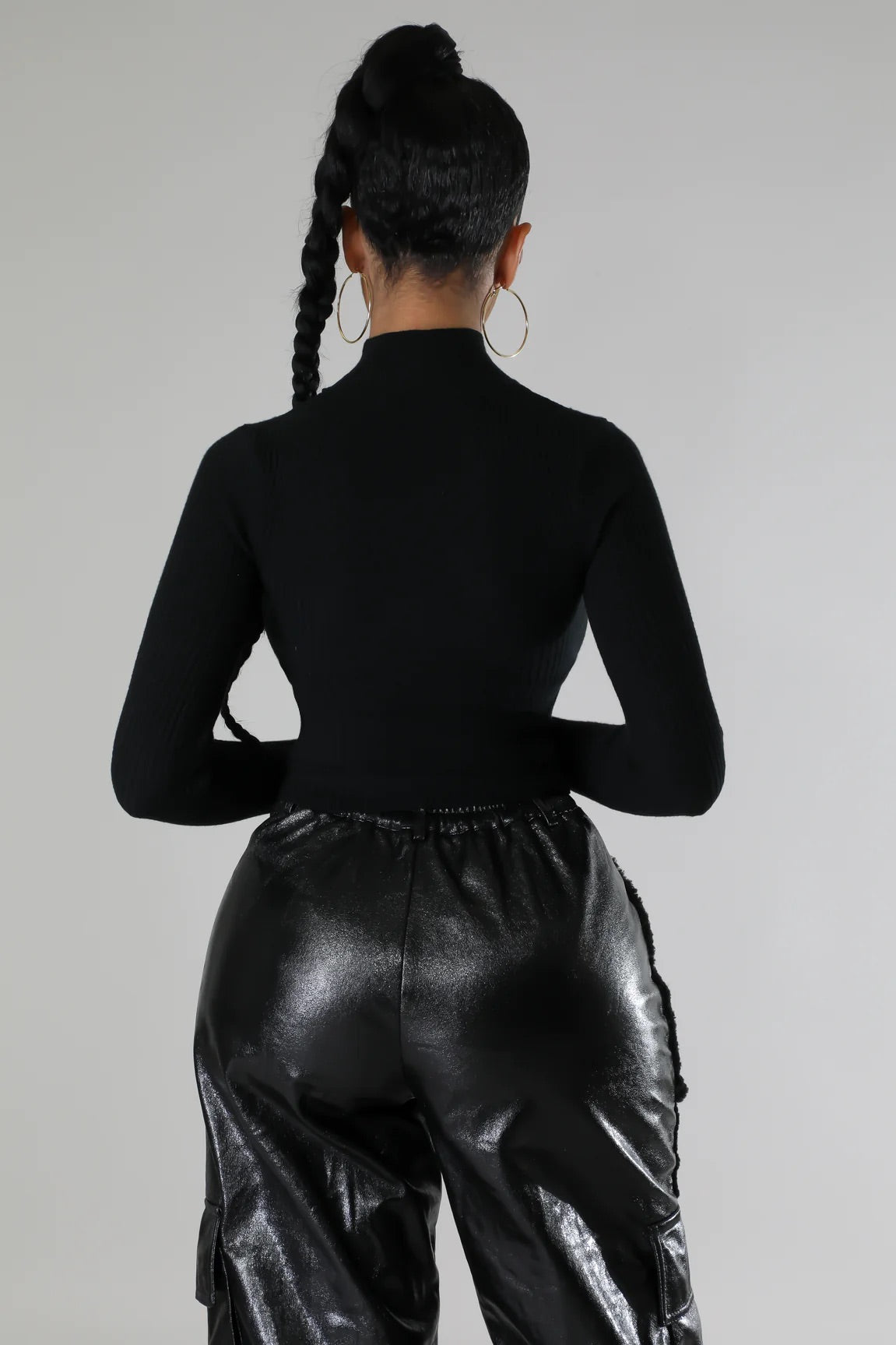 Nyssa Cutout Top Black - Ali’s Couture