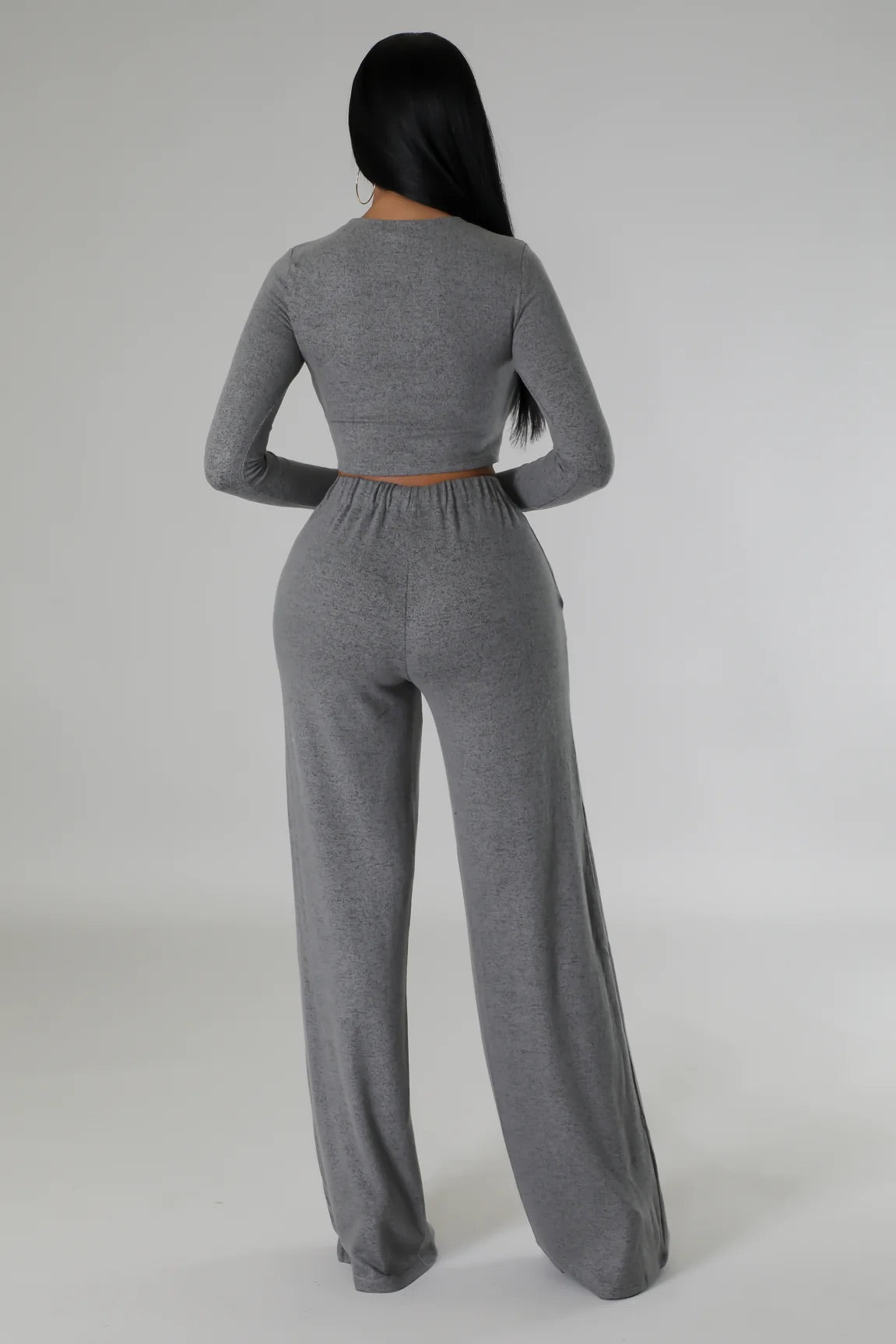 Big On Comfort Pant Set Charcoal - Ali’s Couture