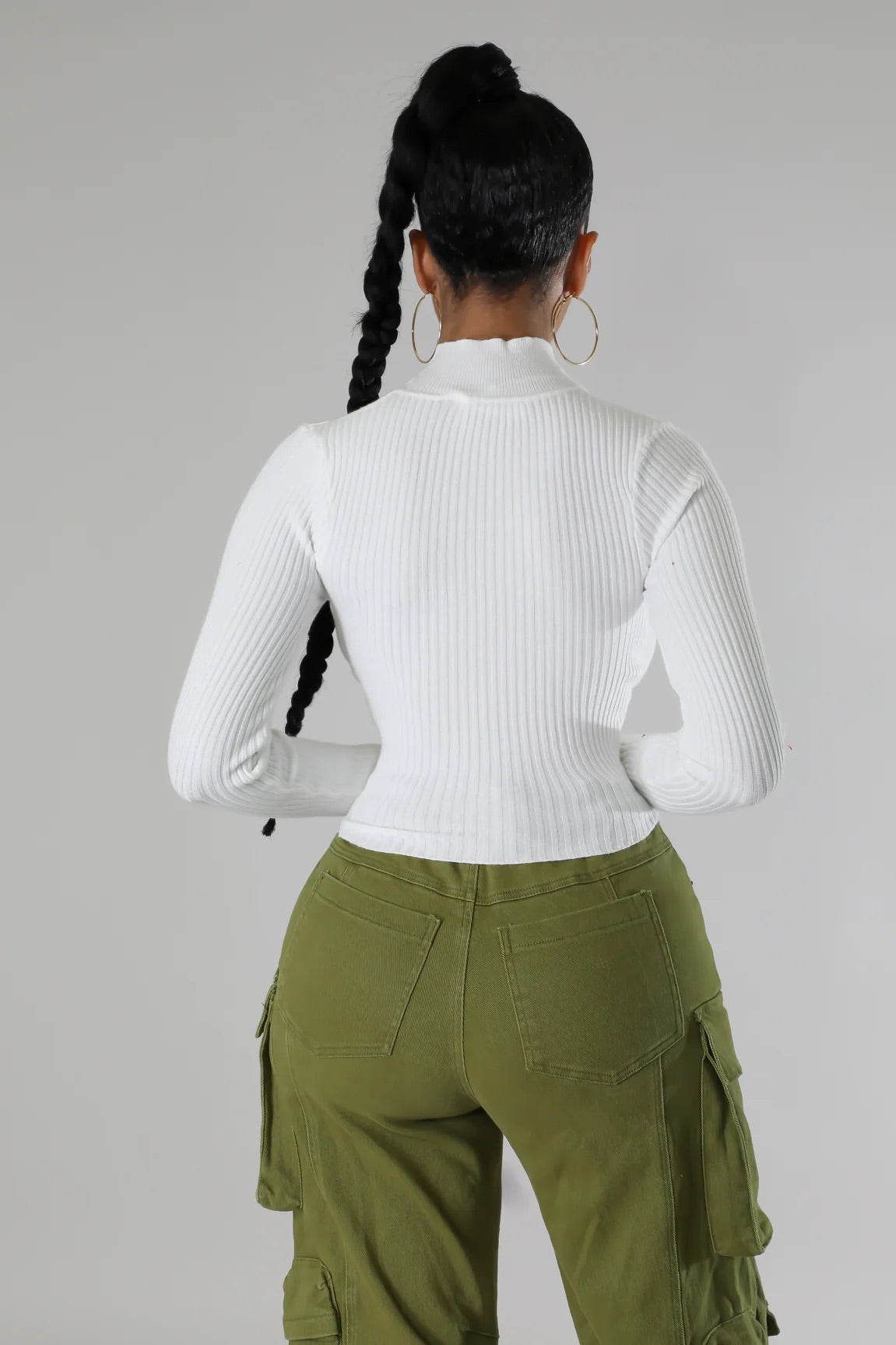 Nyssa Cutout Top White - Ali’s Couture