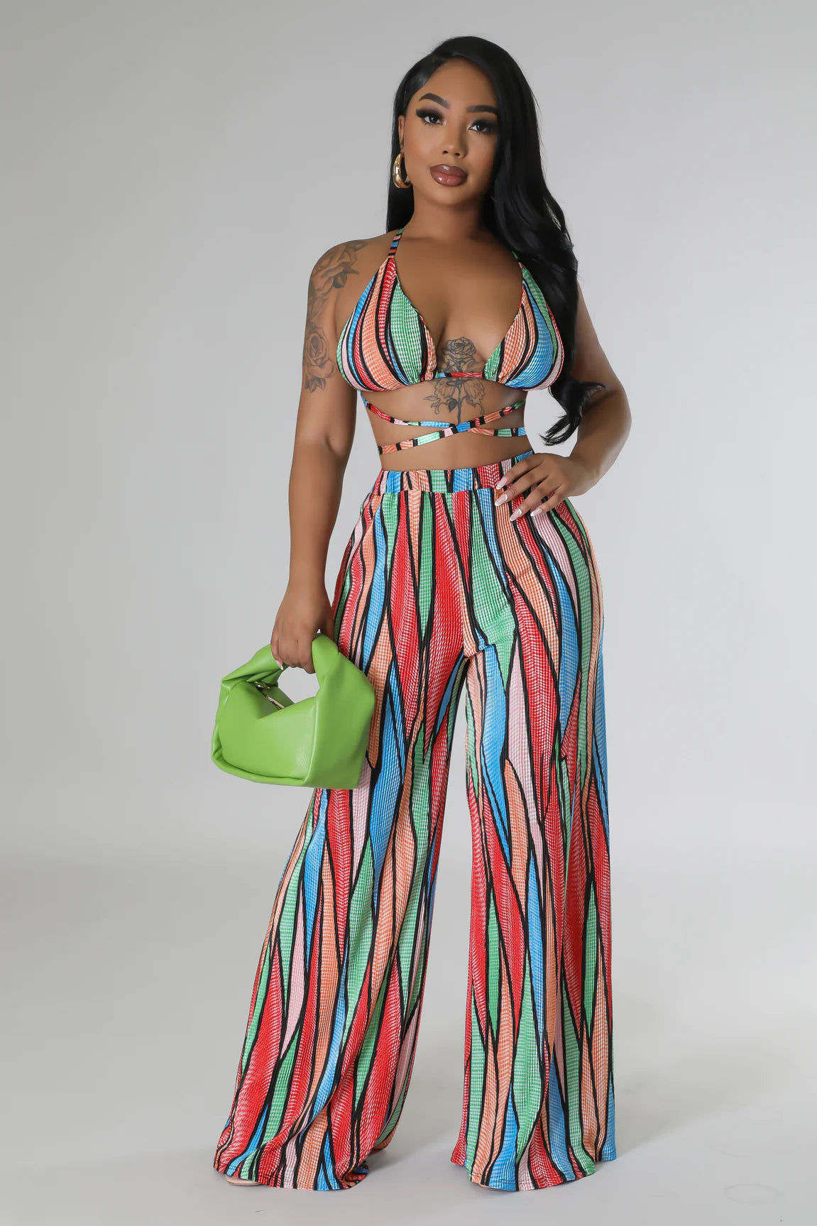 Sunset Walks Pant Set Multicolor - Ali’s Couture