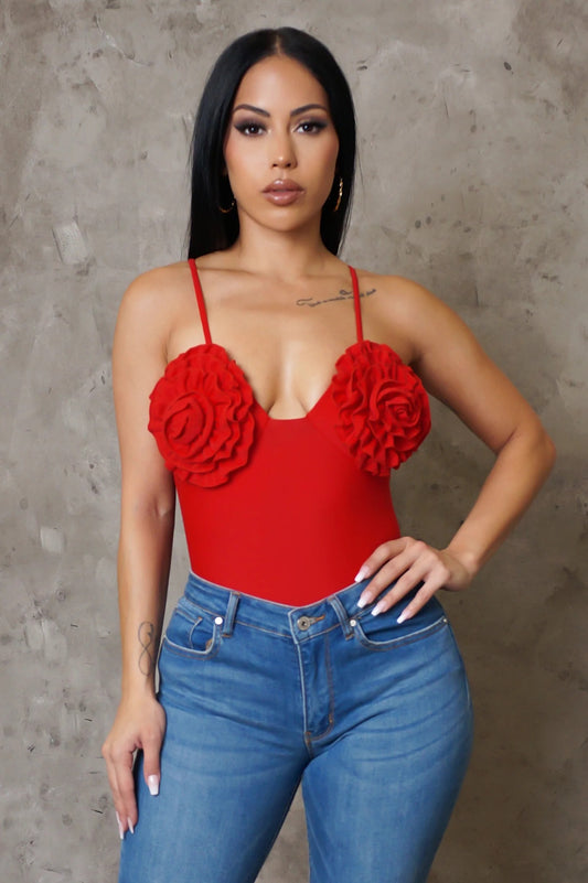 Florencia Rose Bralette Swimsuit Red - Ali’s Couture