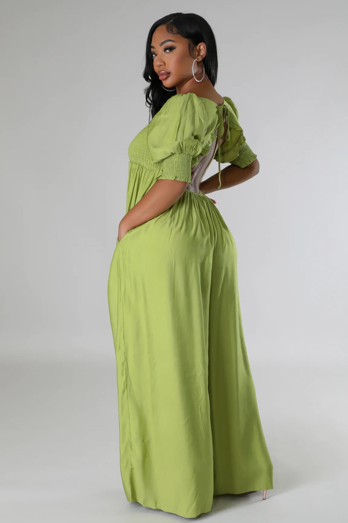 Nalani Jumpsuit Kiwi - Ali’s Couture