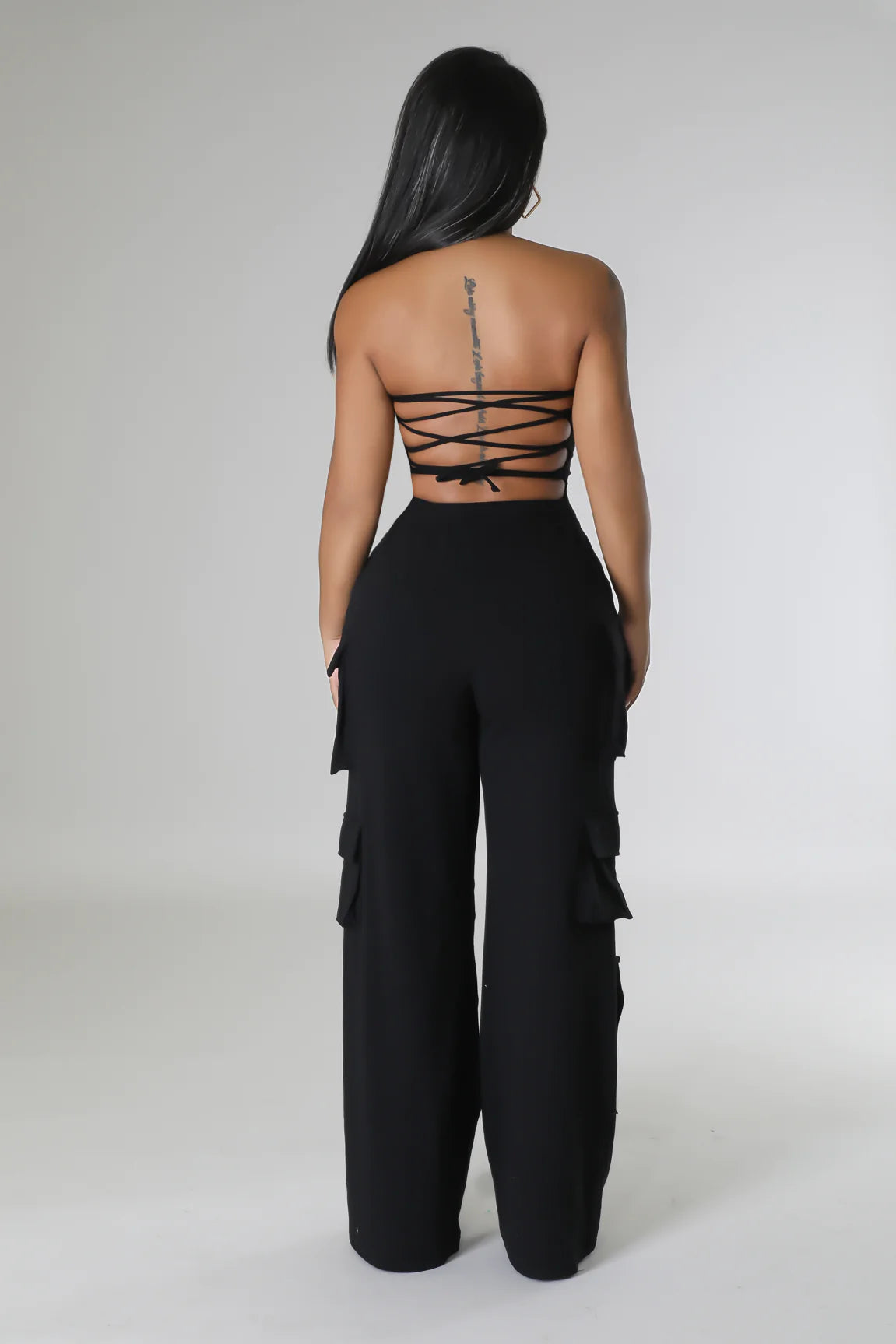 Dovie Ribbed Bodysuit Black - Ali’s Couture