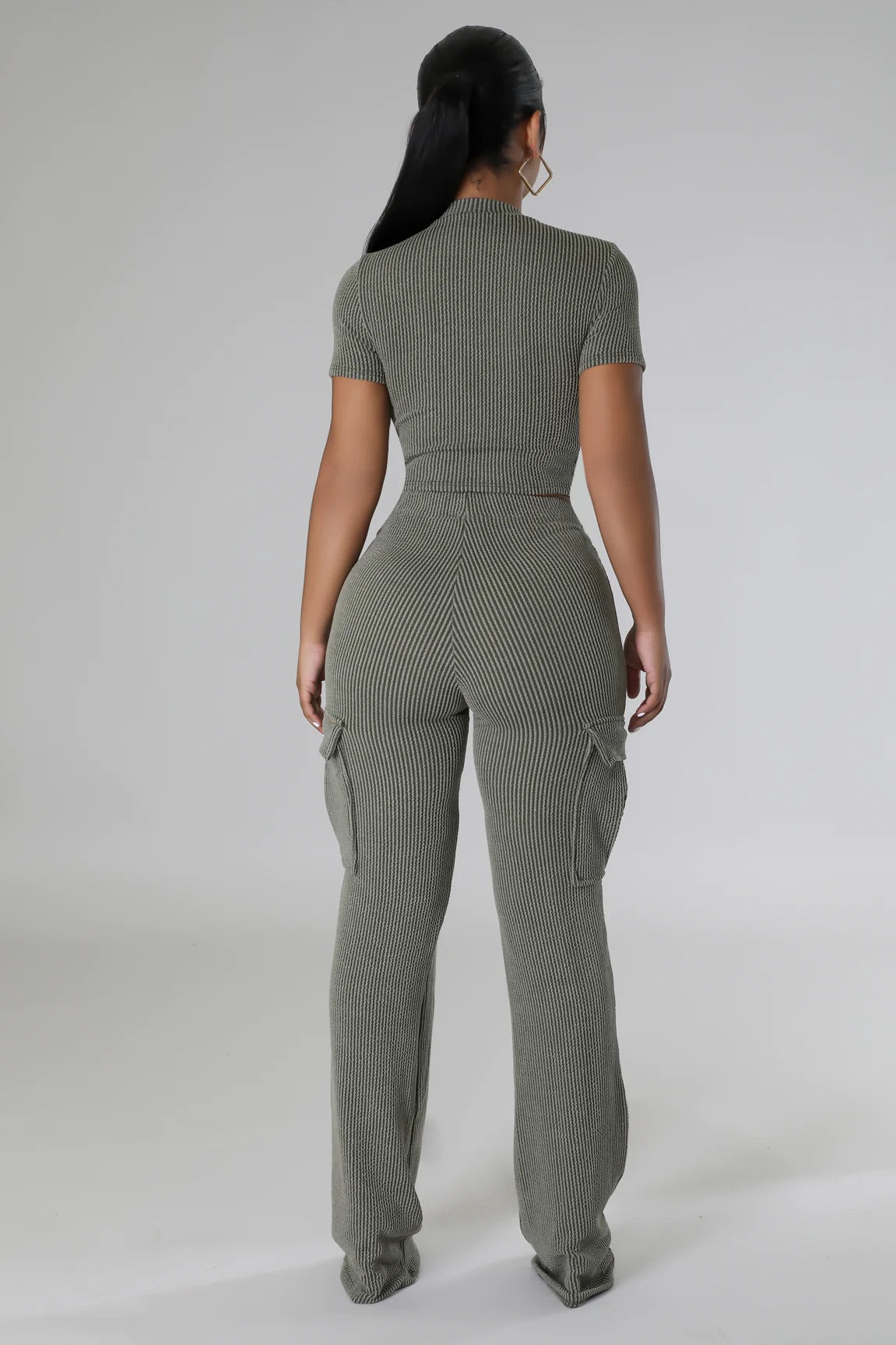 Casual Comfort Pant Set Olive - Ali’s Couture
