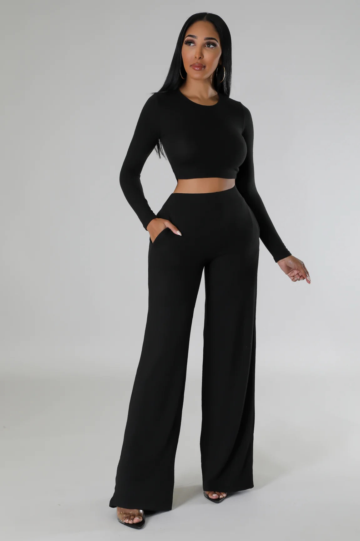 Big On Comfort Pant Set Black - Ali’s Couture