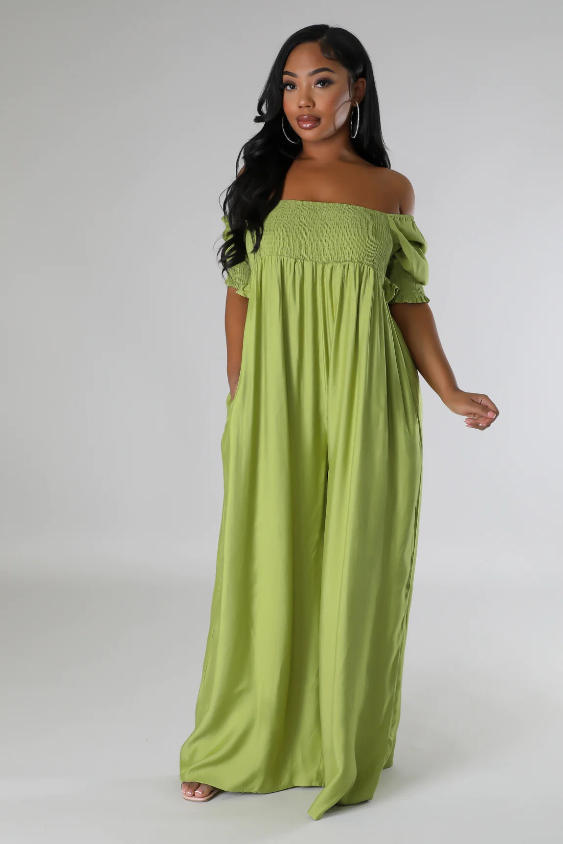 Nalani Jumpsuit Kiwi - Ali’s Couture