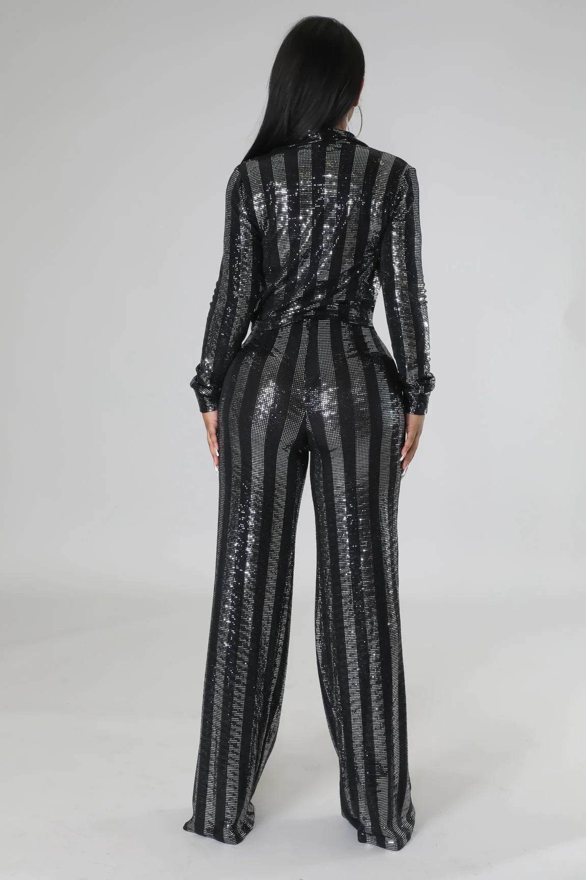 Disco Baby Pant Set Black - Ali’s Couture