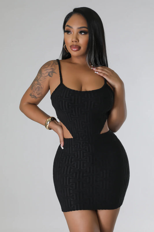 Lizetto Terry Cloth Mini Skirt Set Black - Ali’s Couture