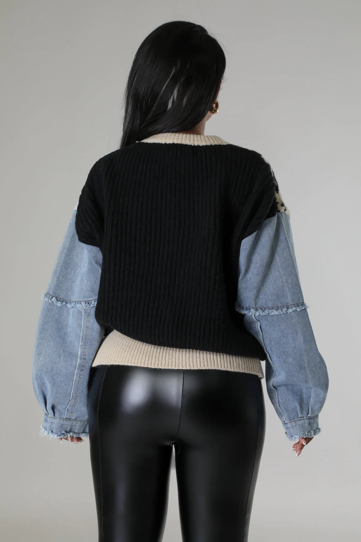 Wild Winter Sweater Multi Black - Ali’s Couture
