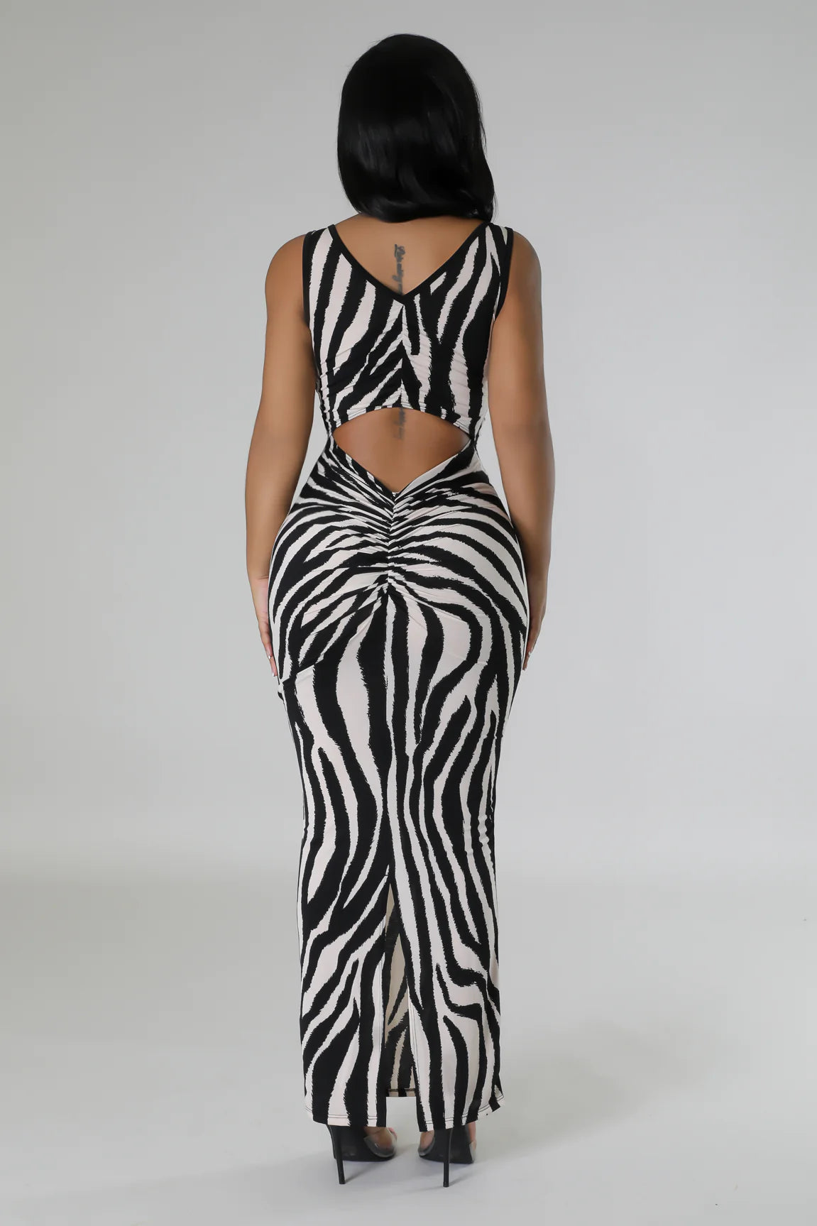 Wild Spirit Midi Dress Multi Black - Ali’s Couture