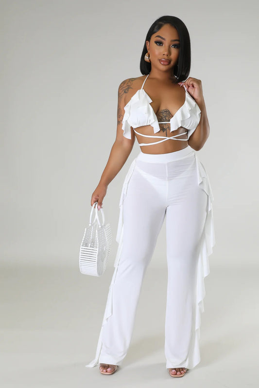 Endless Summer Three Piece Swim Set White - Ali’s Couture