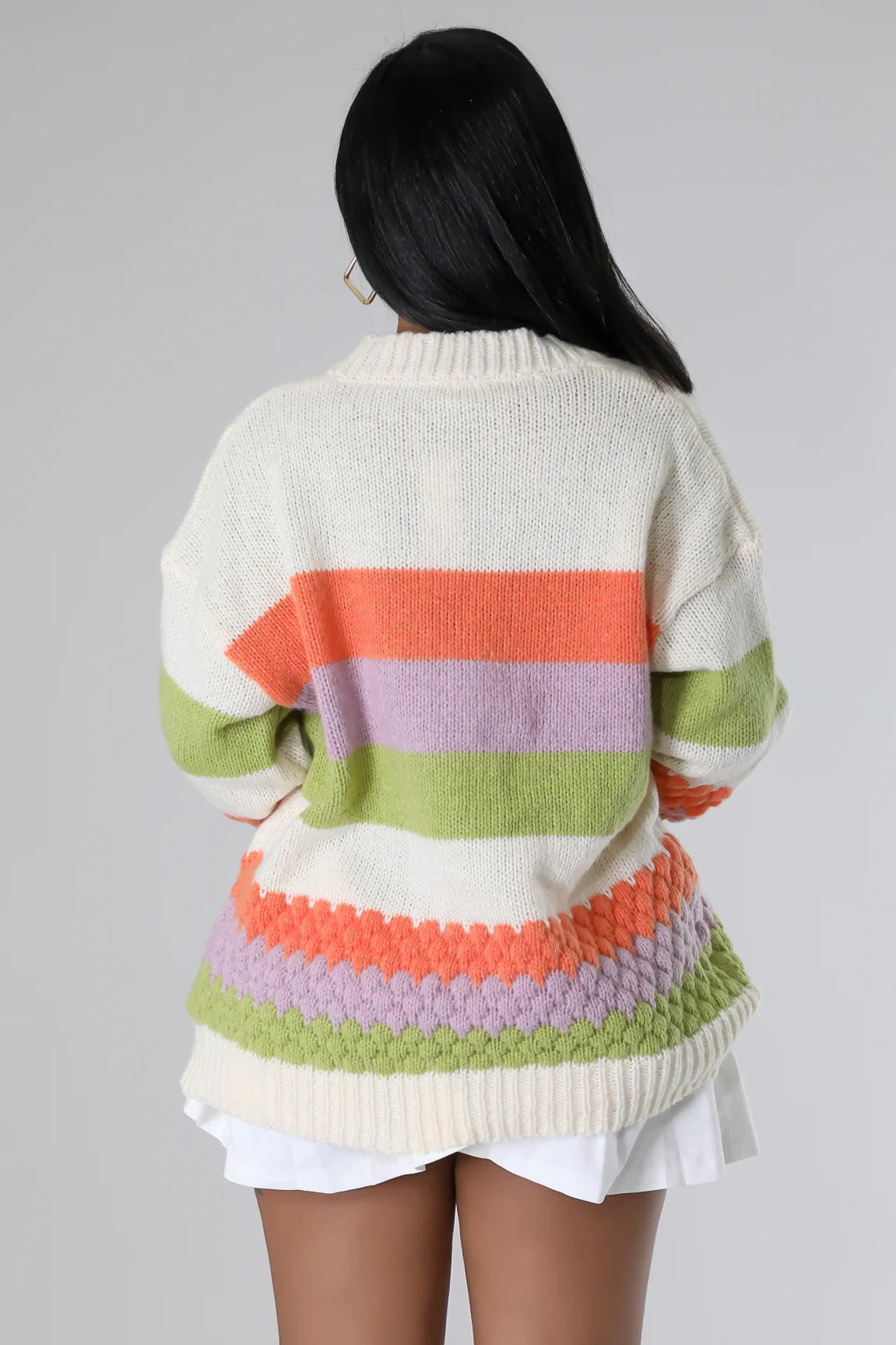 Spring Fair Knit Cardigan Multicolor - Ali’s Couture