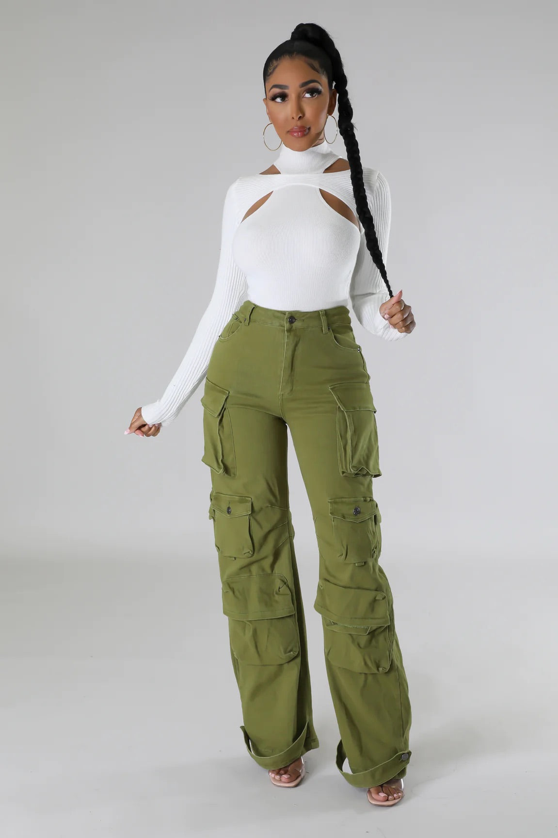 Nyssa Cutout Top White - Ali’s Couture
