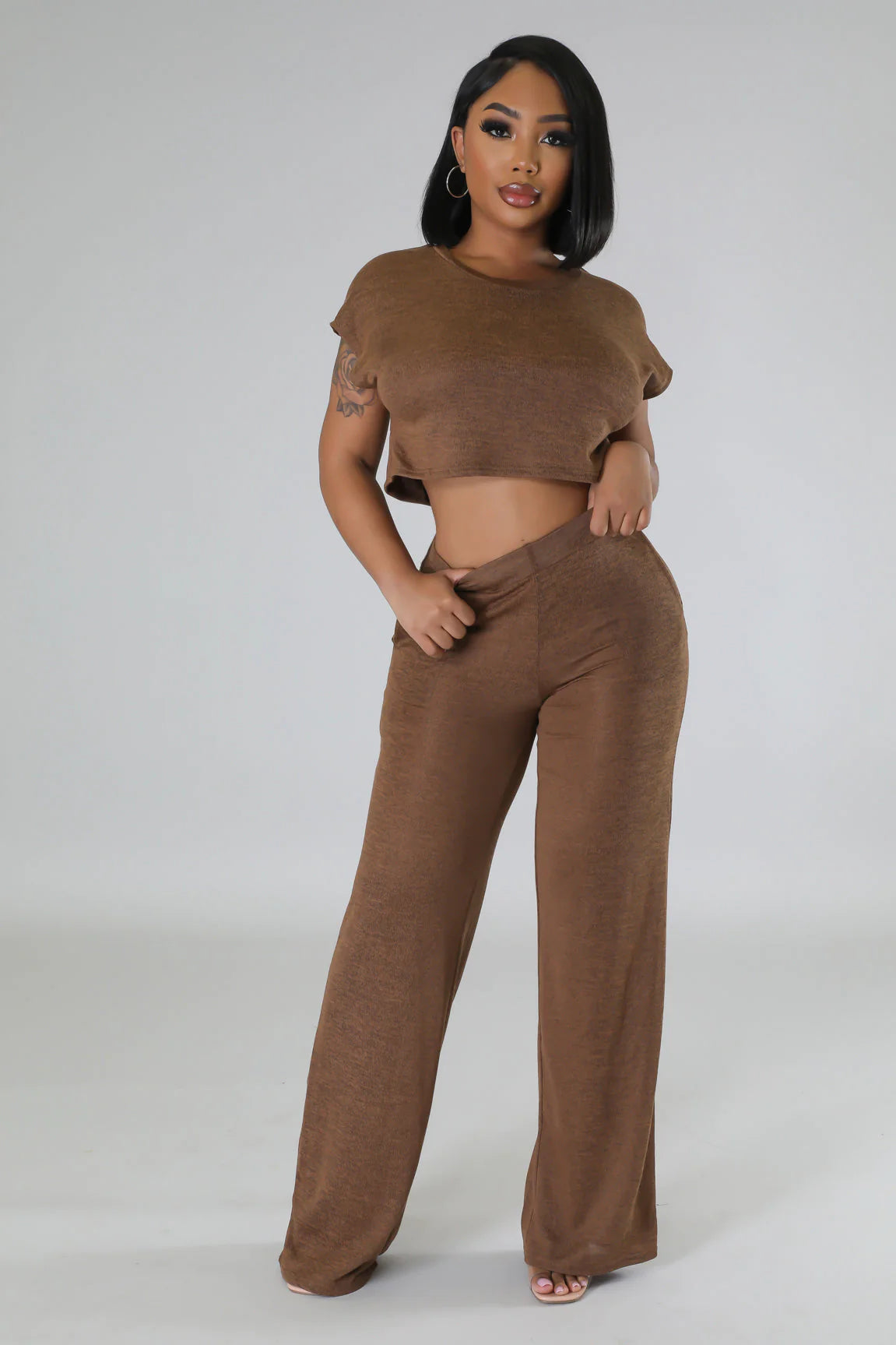 Southern Comfort Pant Set Mocha - Ali’s Couture