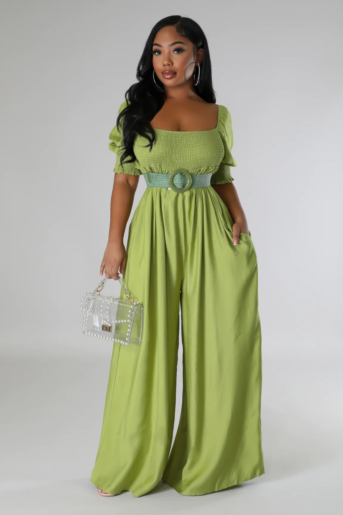Nalani Jumpsuit Kiwi - Ali’s Couture