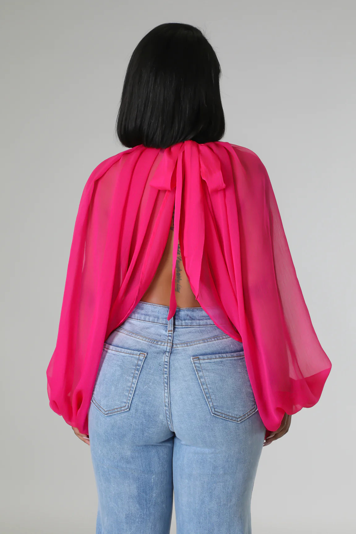 Go With The Flow Top Fuchsia - Ali’s Couture