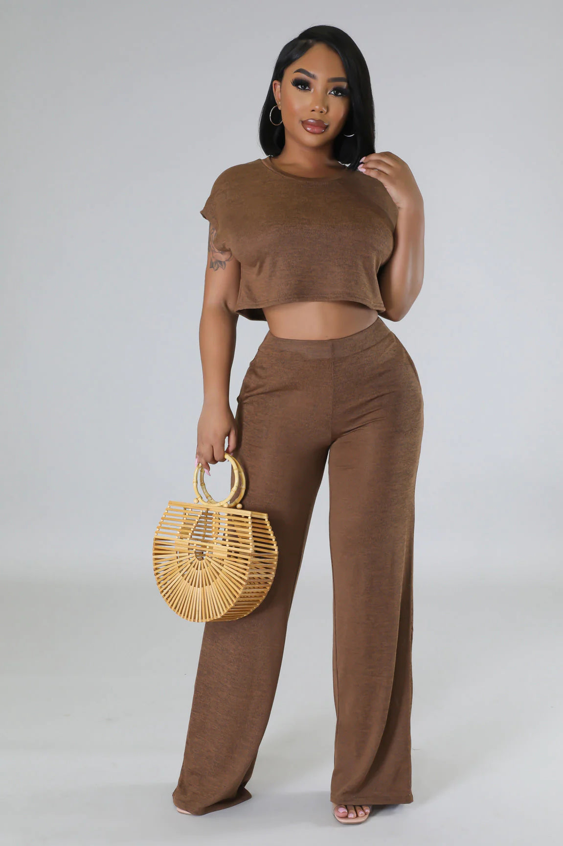 Southern Comfort Pant Set Mocha - Ali’s Couture