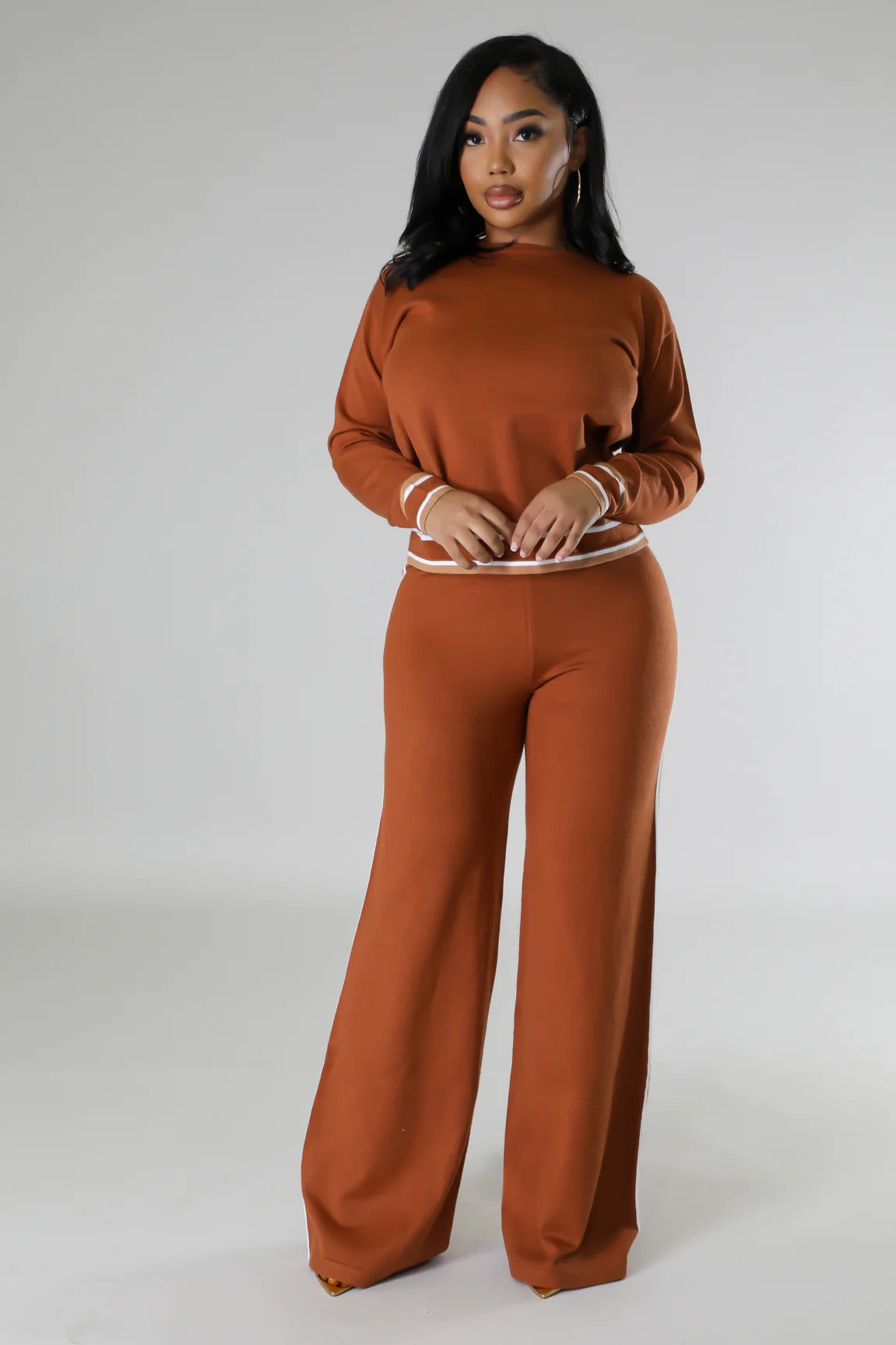 Micella Pant Set Rust - Ali’s Couture