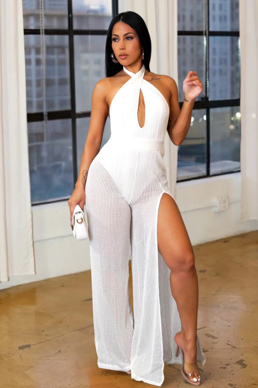 Endless Vacay Jumpsuit White - Ali’s Couture