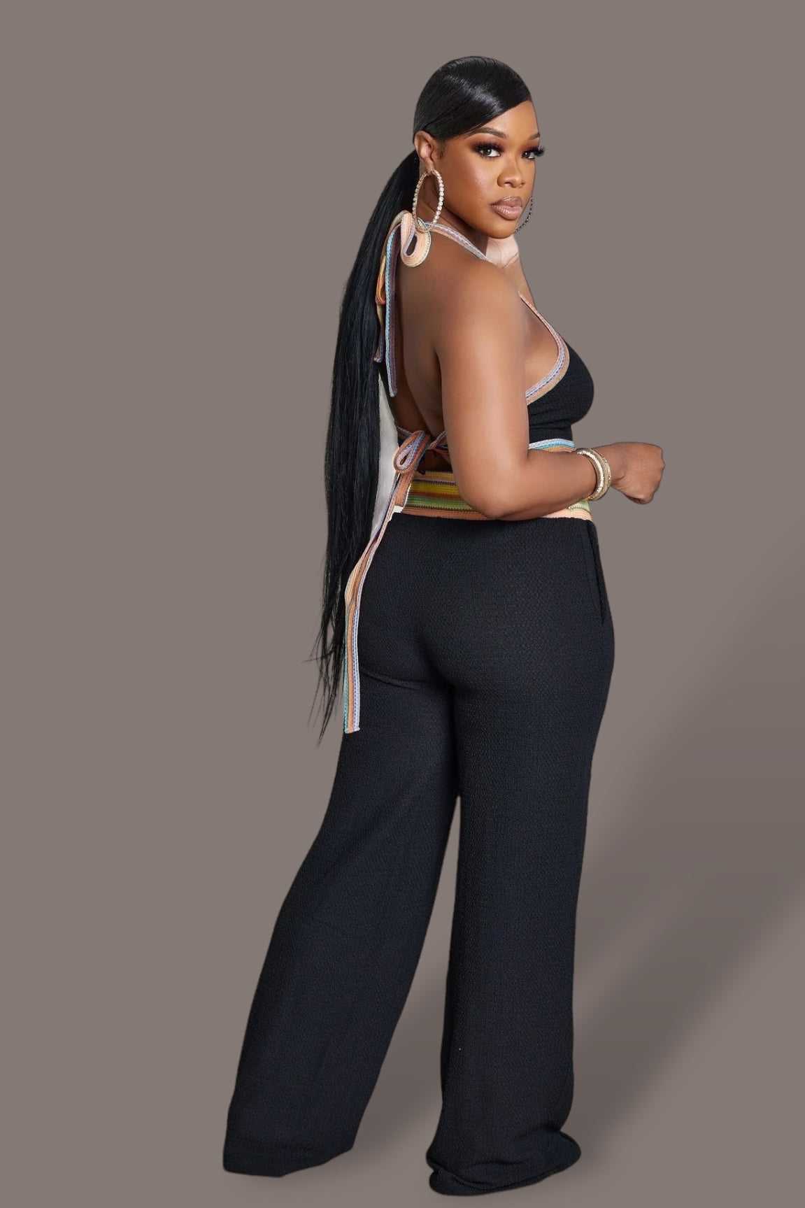 Summer Obsession Pant Set Black - Ali’s Couture