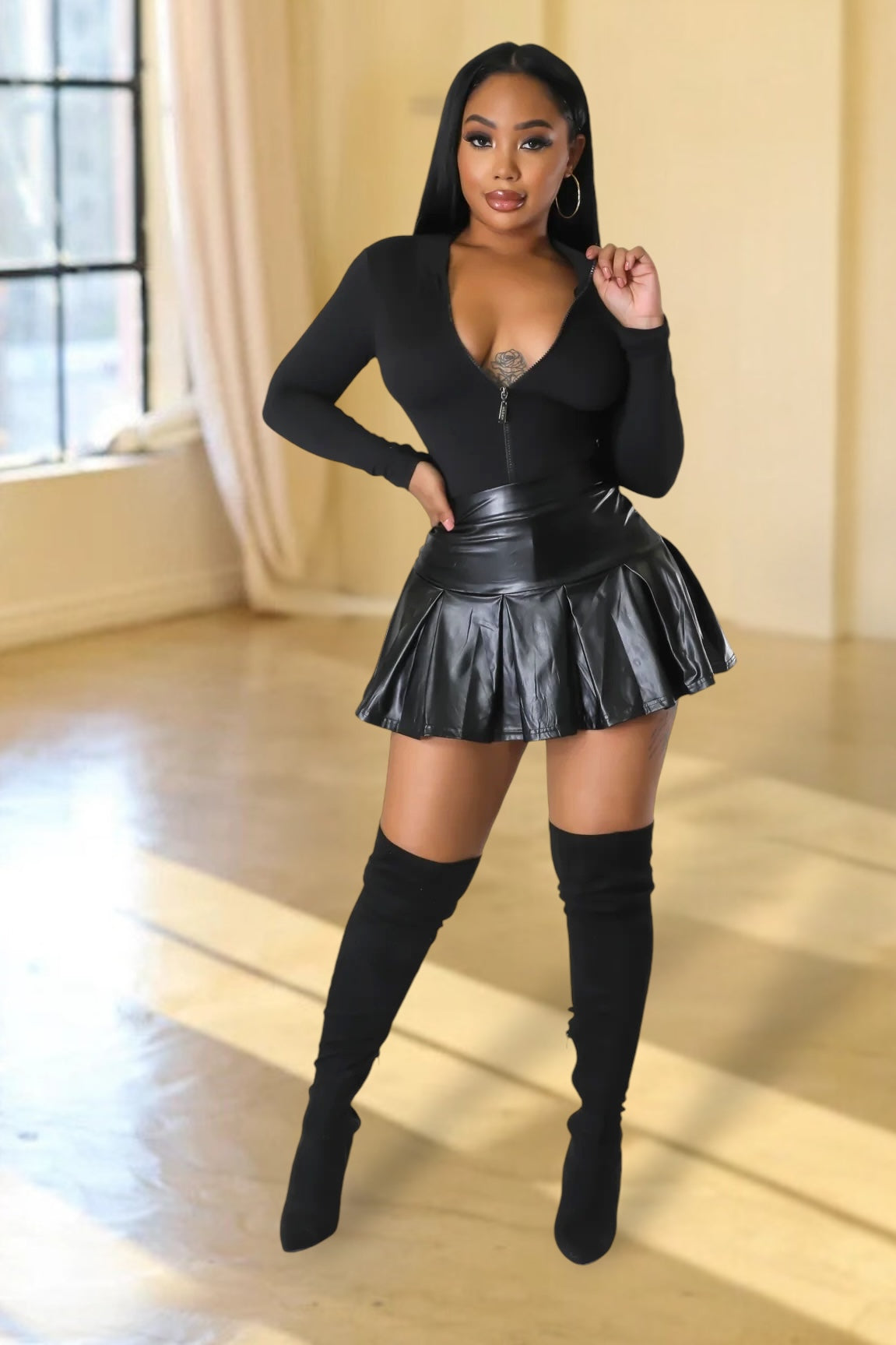 Costume leather skirt best sale