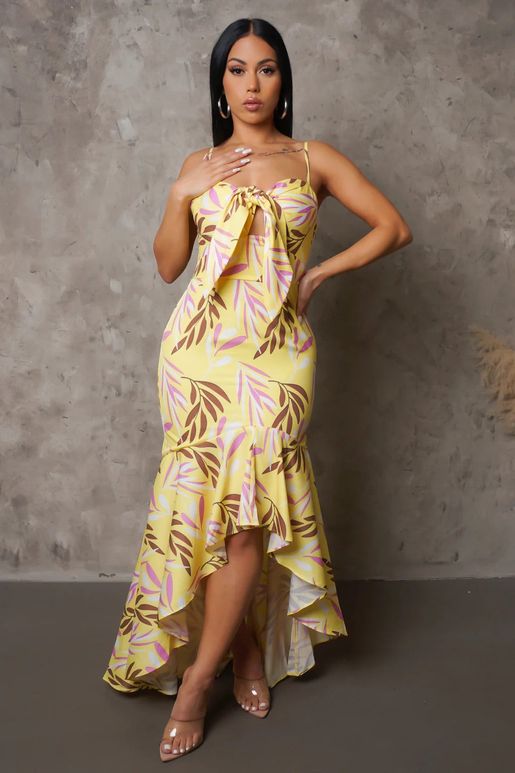 Endless Summer Midi Dress Multicolor Yellow - Ali’s Couture