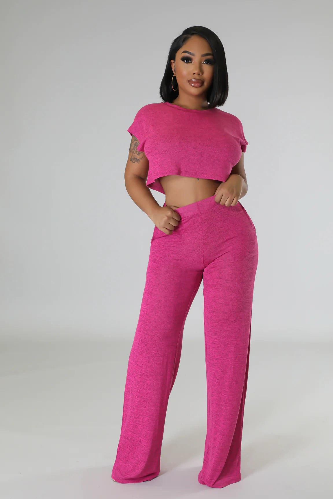 Southern Comfort Pant Set Hot Pink - Ali’s Couture