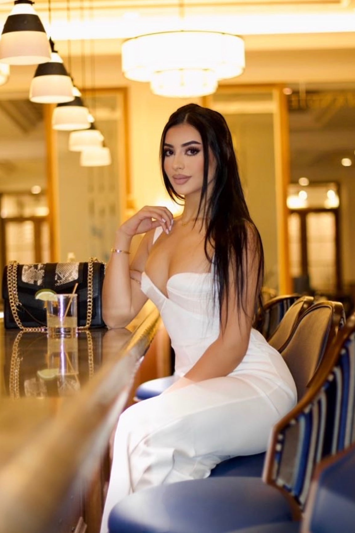 Sweet Serenity Satin Jumpsuit White - Ali’s Couture