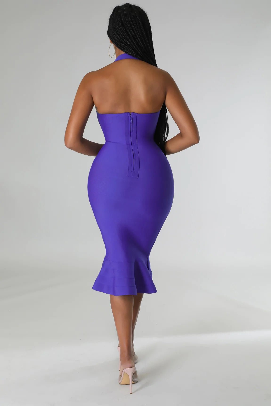 Aidrin Bandage Midi Dress Indigo - Ali’s Couture