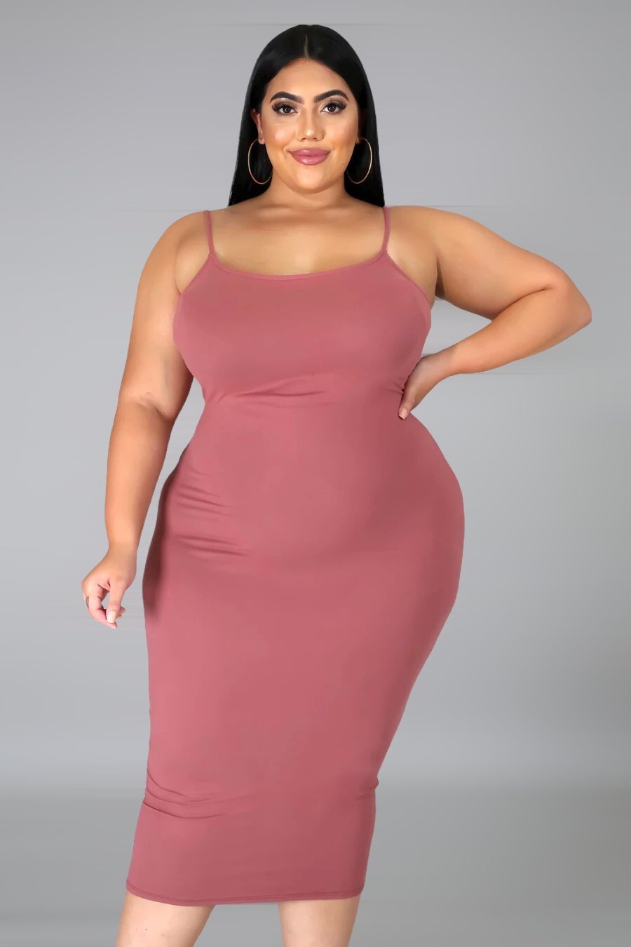 Baby Girl Midi Dress Mauve Plus Size | Alis Couture, 3X Baby Girl Midi Dress Mauve Plus Size | Alis Couture, 3X