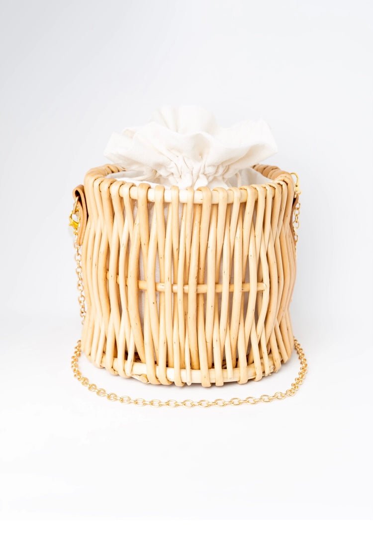 Bamboo and Pearls Handbag Natural - Ali’s Couture