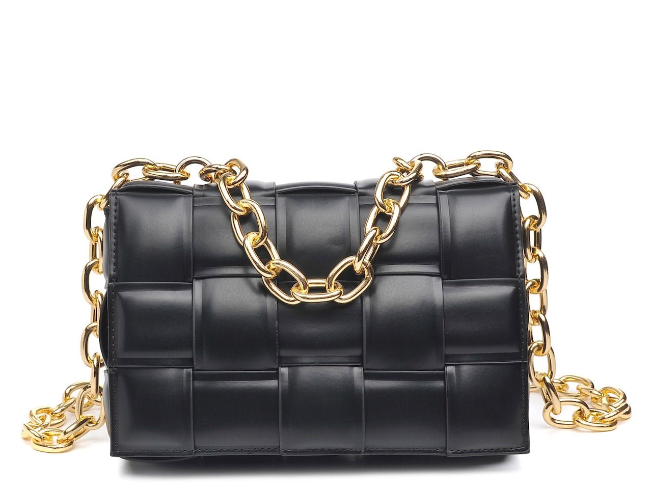Bibi Woven Crossbody Bag Black - Ali’s Couture