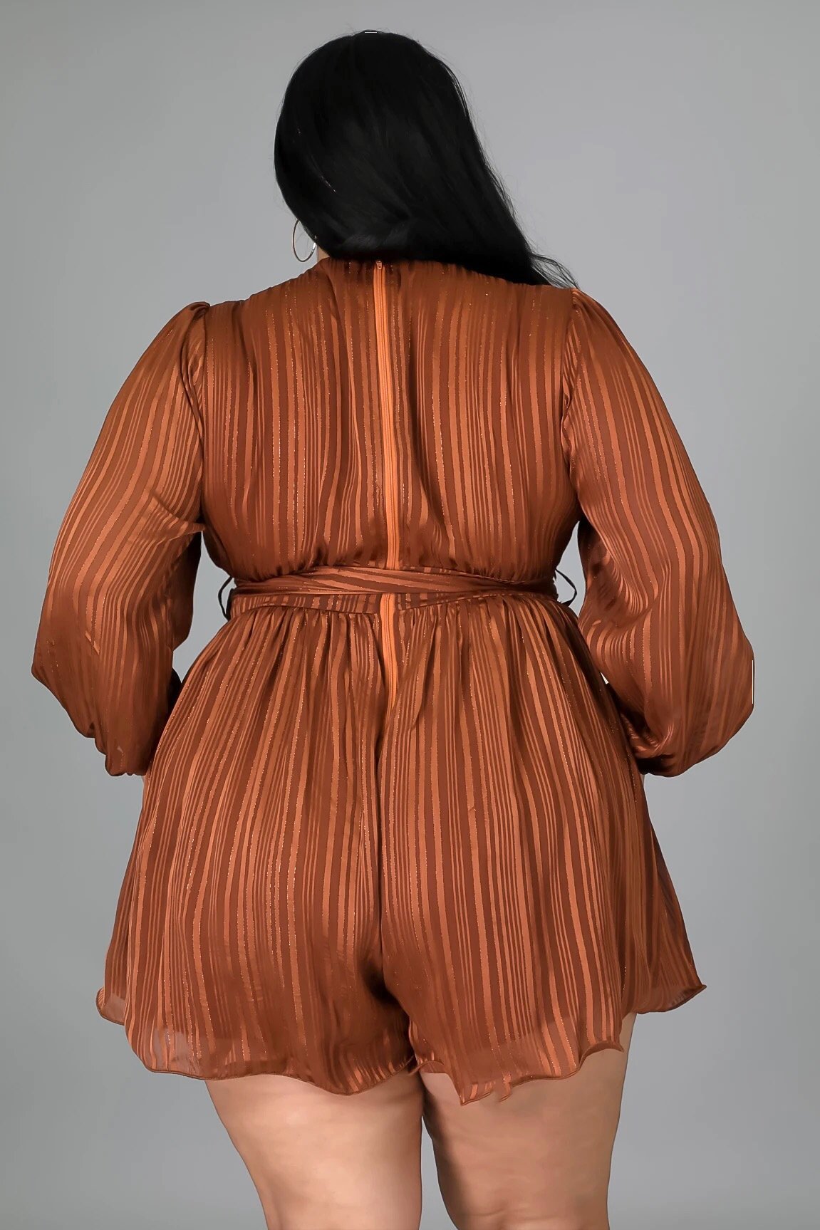 Essie Romper Rust (Curvy) - Ali’s Couture