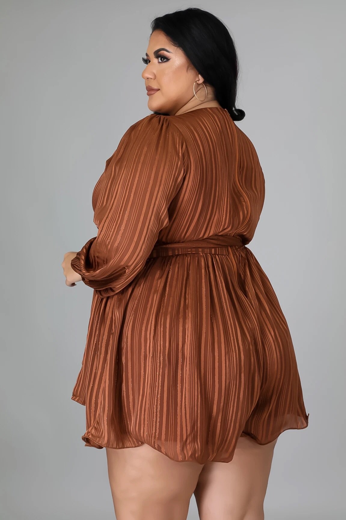 Essie Romper Rust (Curvy) - Ali’s Couture