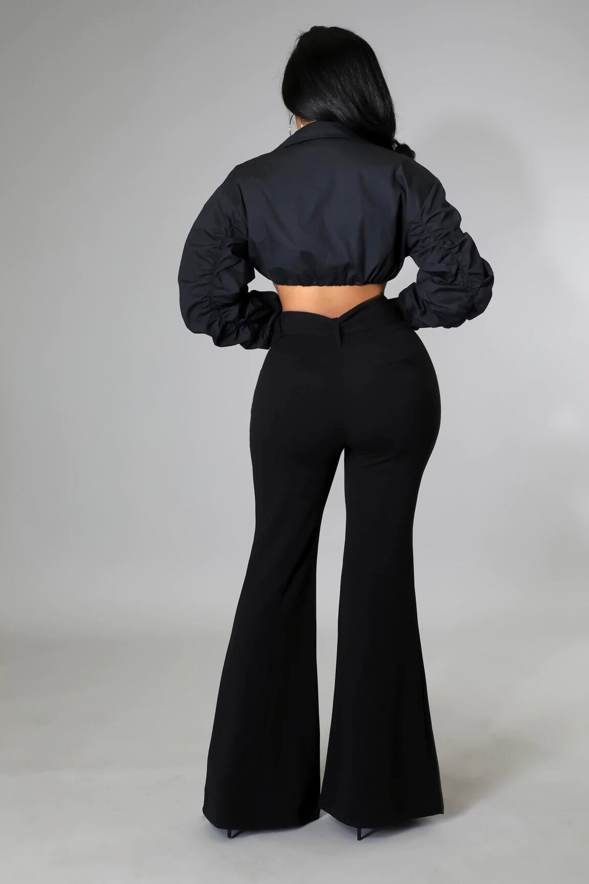Jadine High Waisted Pants Black - FINAL SALE - Ali’s Couture