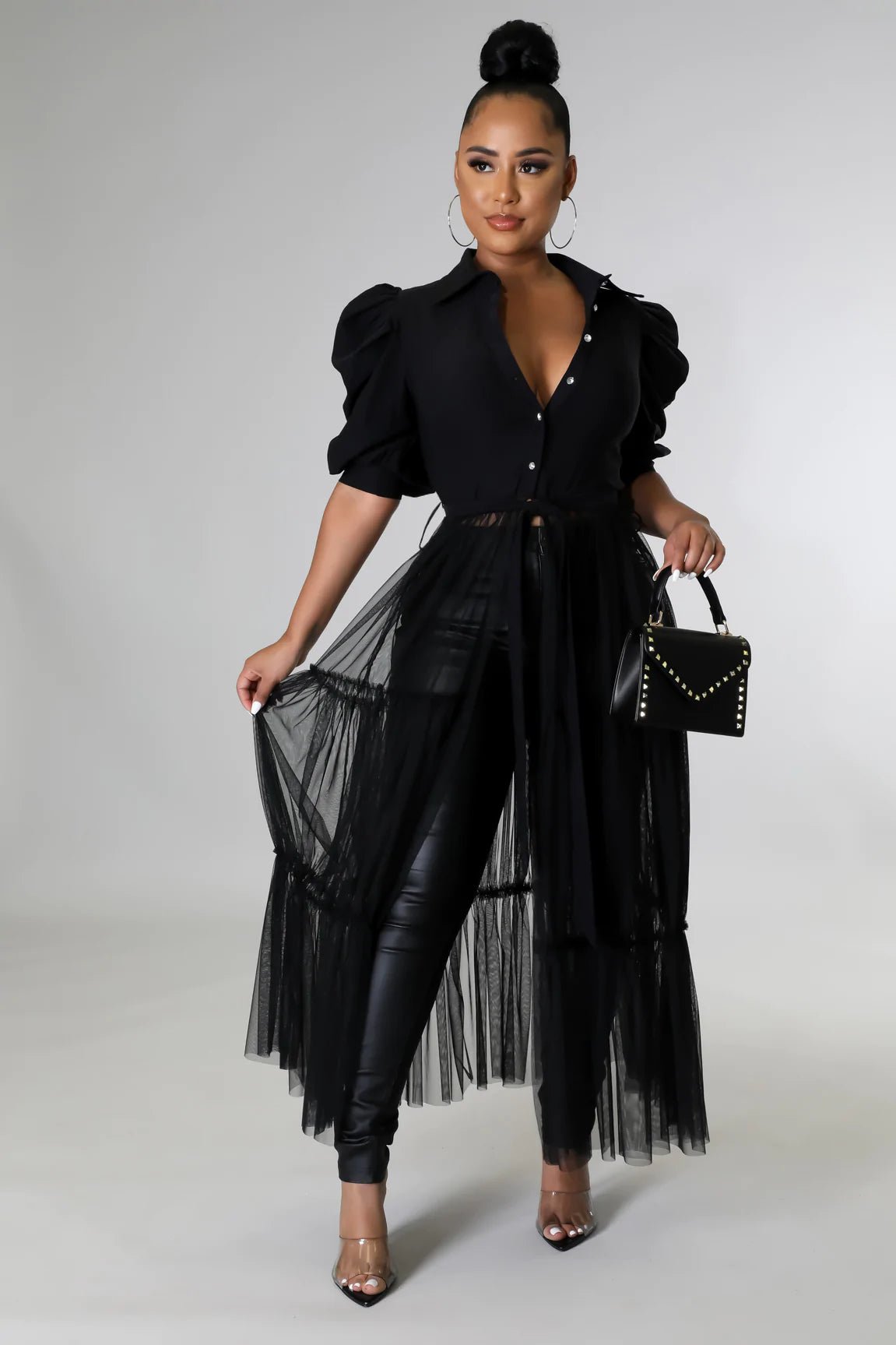 Queen Of Brunch Top Black - Ali’s Couture