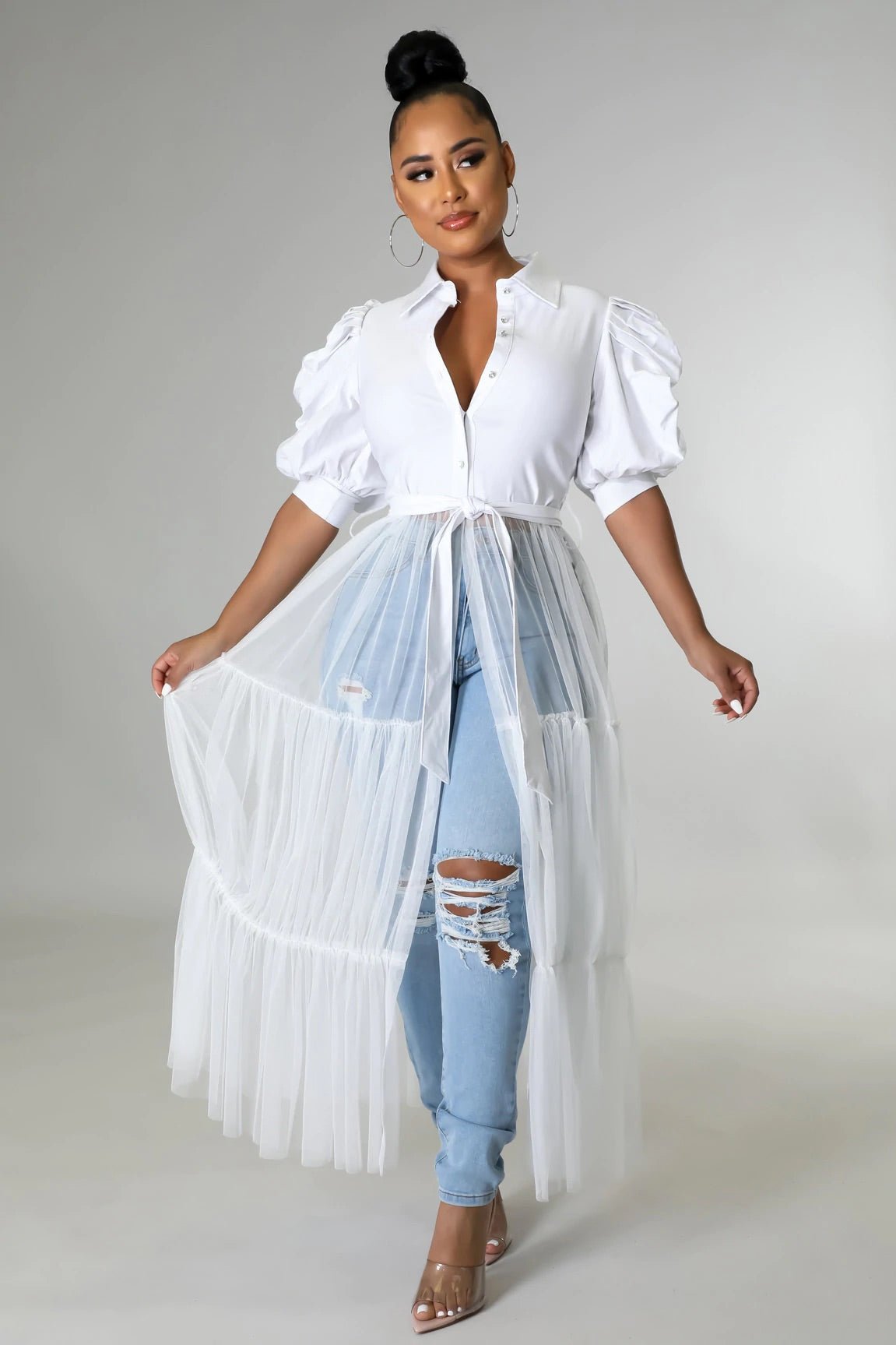 Queen Of Brunch Top White - Ali’s Couture
