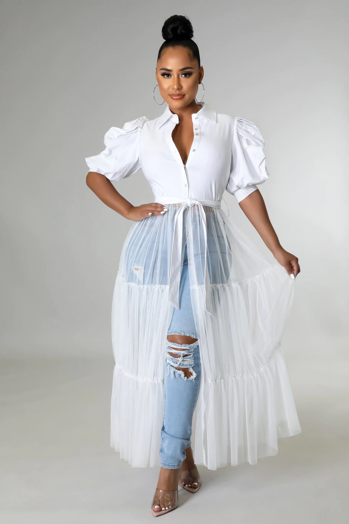 Queen Of Brunch Top White - Ali’s Couture