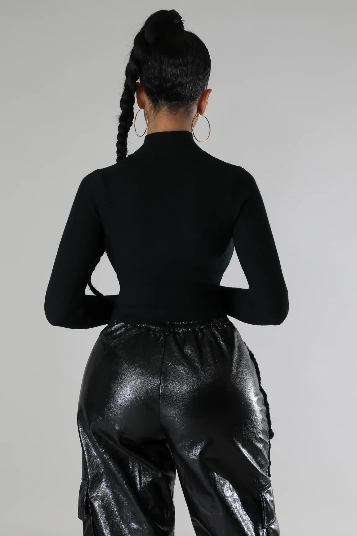 Nyssa Cutout Top Black - Ali’s Couture 