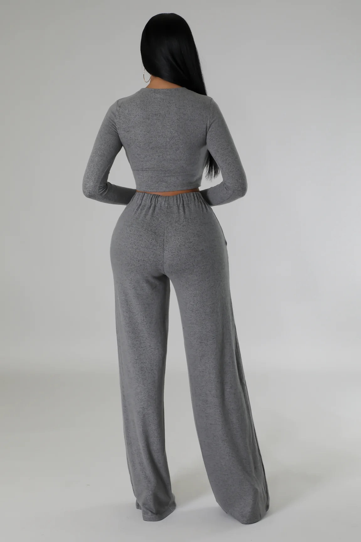Big On Comfort Pant Set Charcoal - Ali’s Couture 