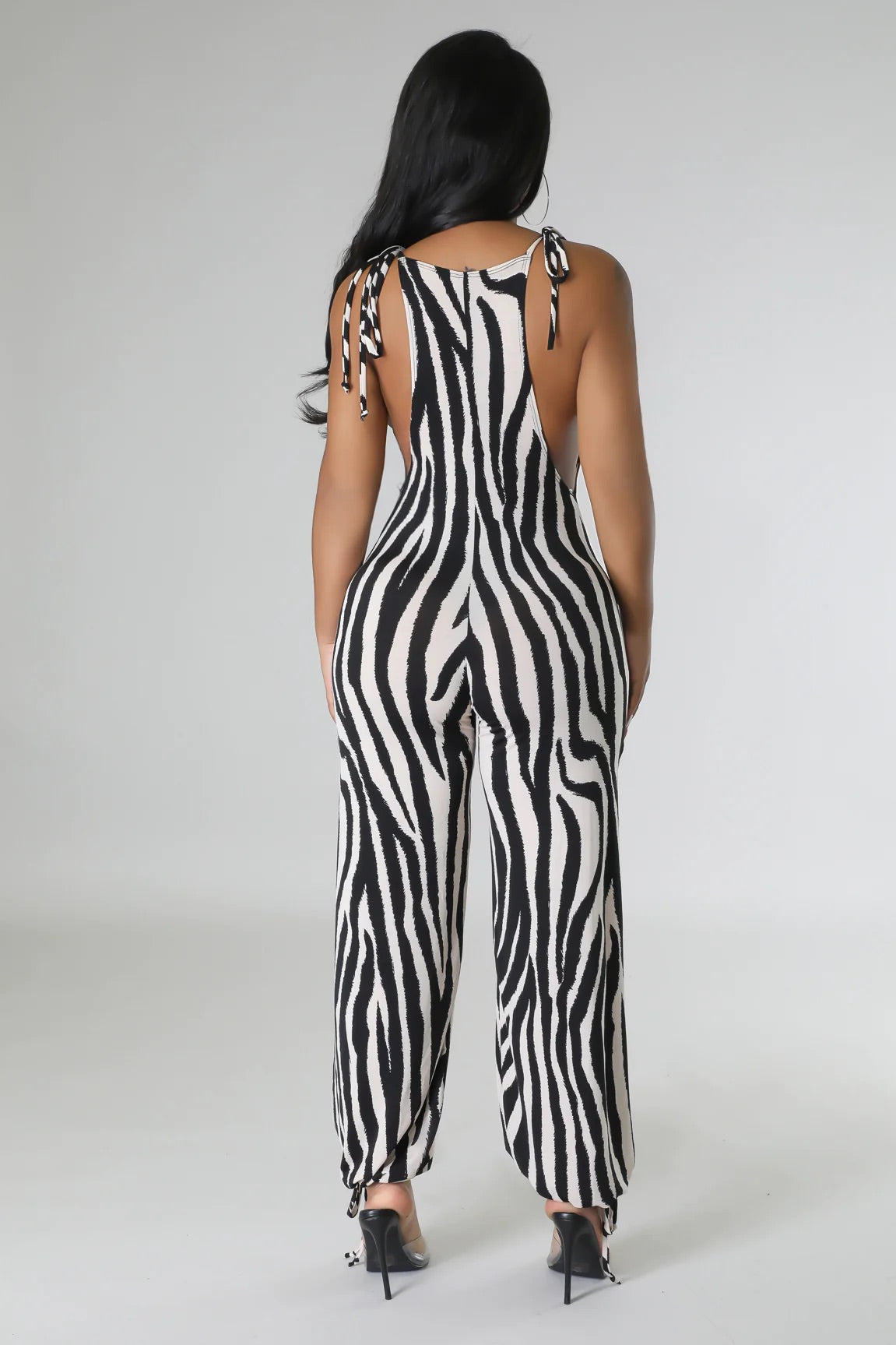 Feeling Fierce Animal Print Jumpsuit Black - FINAL SALE - Ali’s Couture 