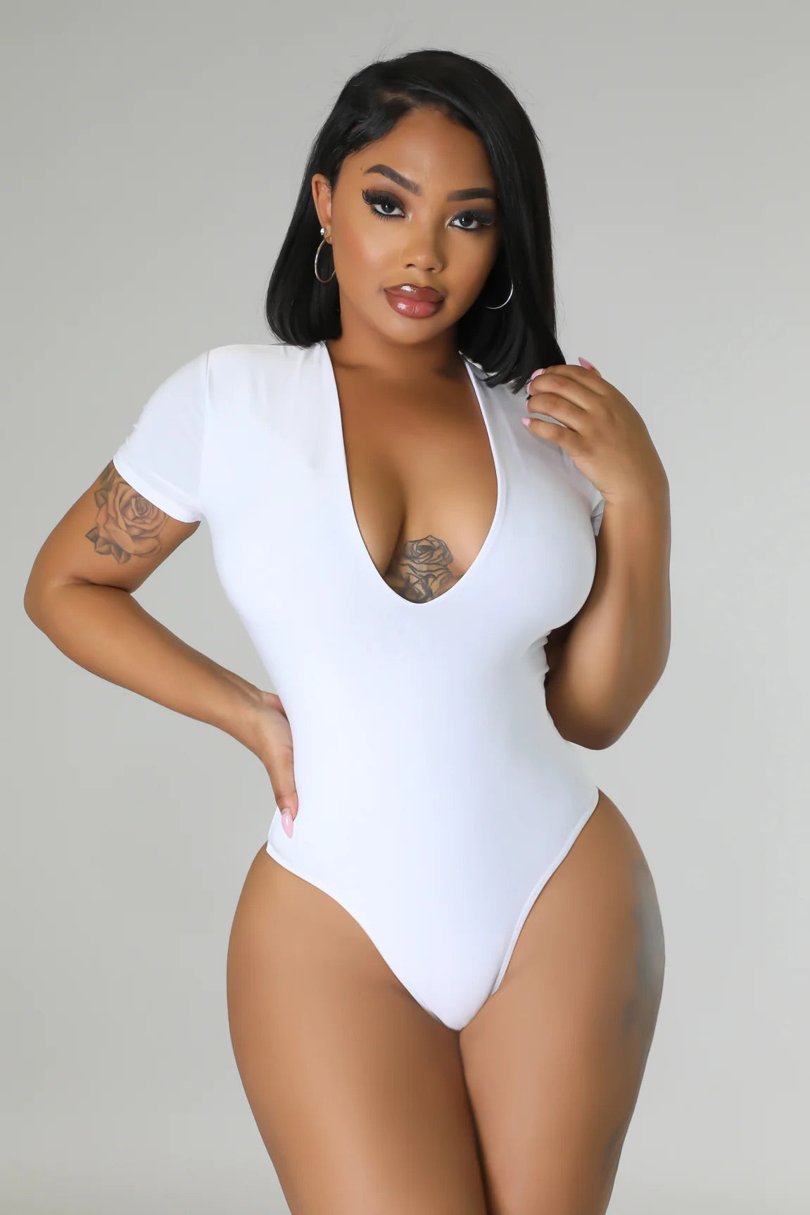 Divine Basic Bodysuit White Alis Couture Alis Couture 2603