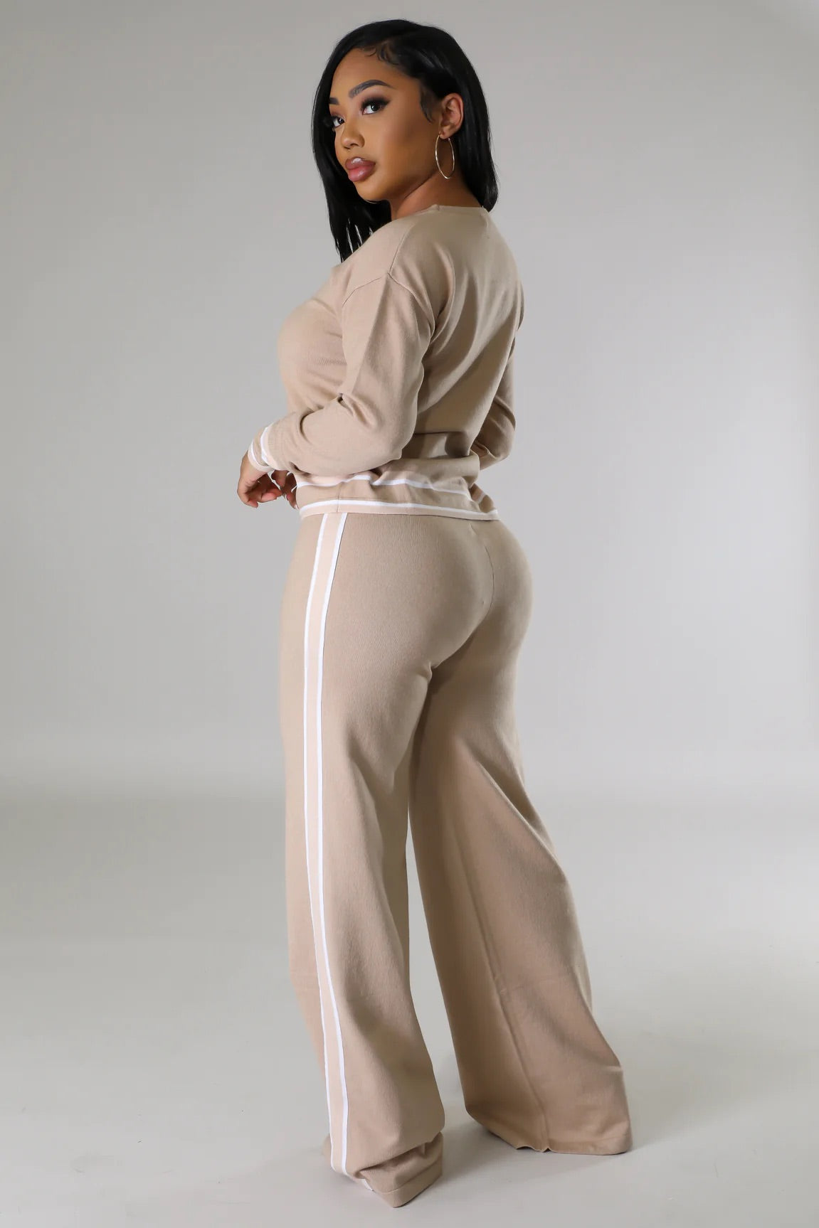 Micella Pant Set Khaki - Ali’s Couture 