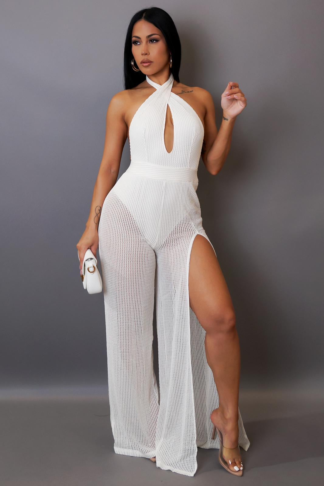 Endless Vacay Jumpsuit White - Ali’s Couture 