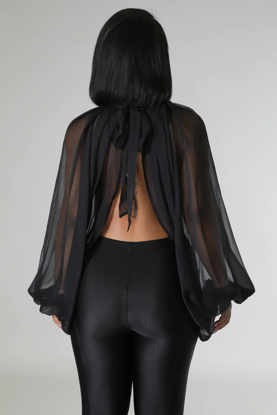 Go With The Flow Top Black - Ali’s Couture 