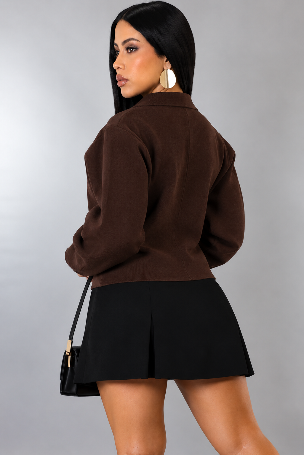 Fenna Knit Cardigan Chocolate