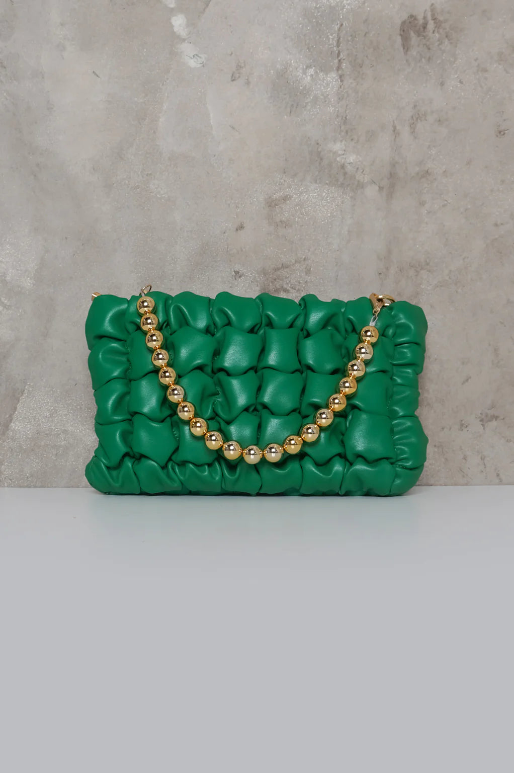 Poppin' Off Shoulder Handbag Green - Ali’s Couture 
