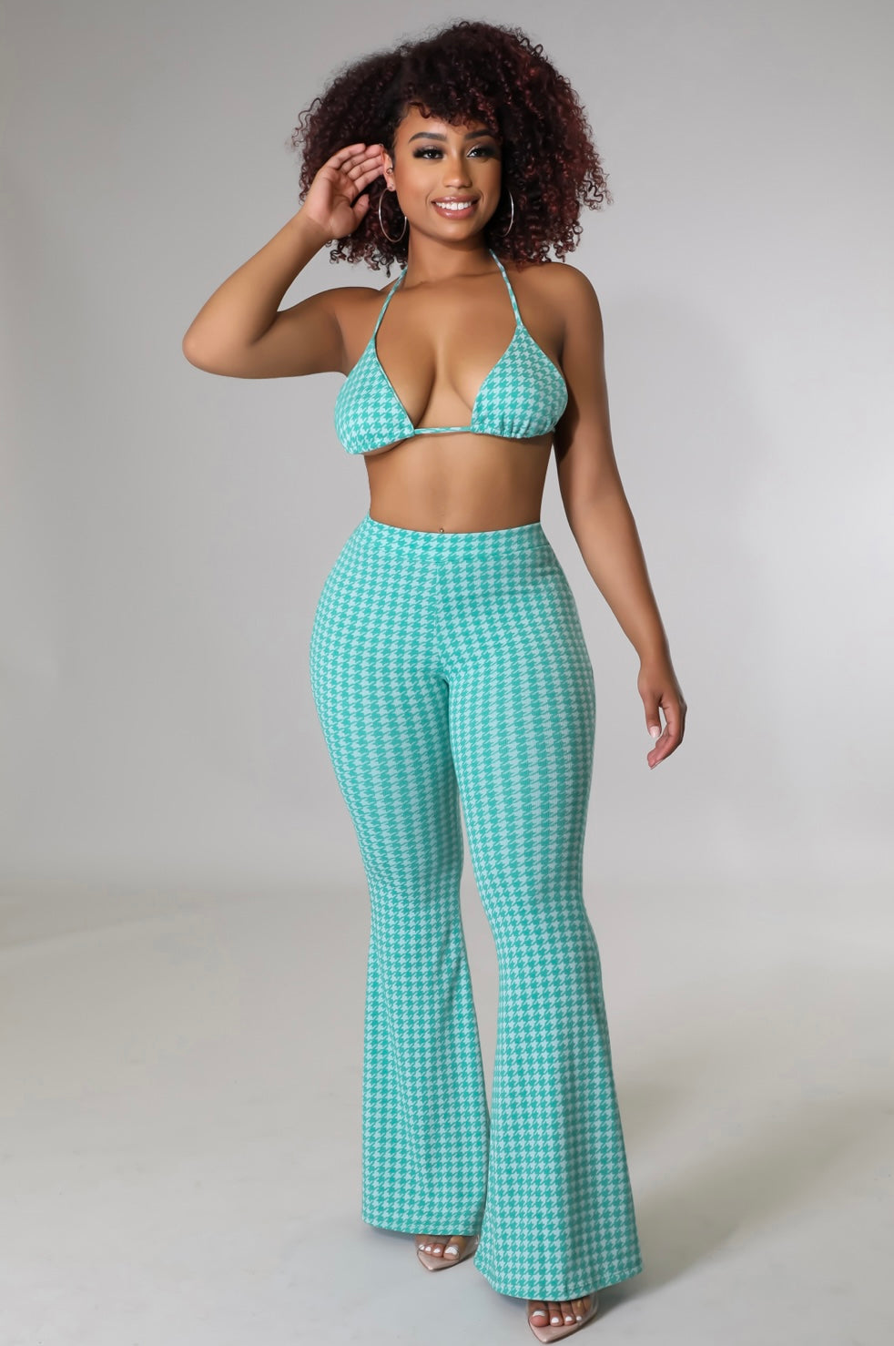 Barbie Dream Pant Set Green - FINAL SALE - Ali’s Couture 