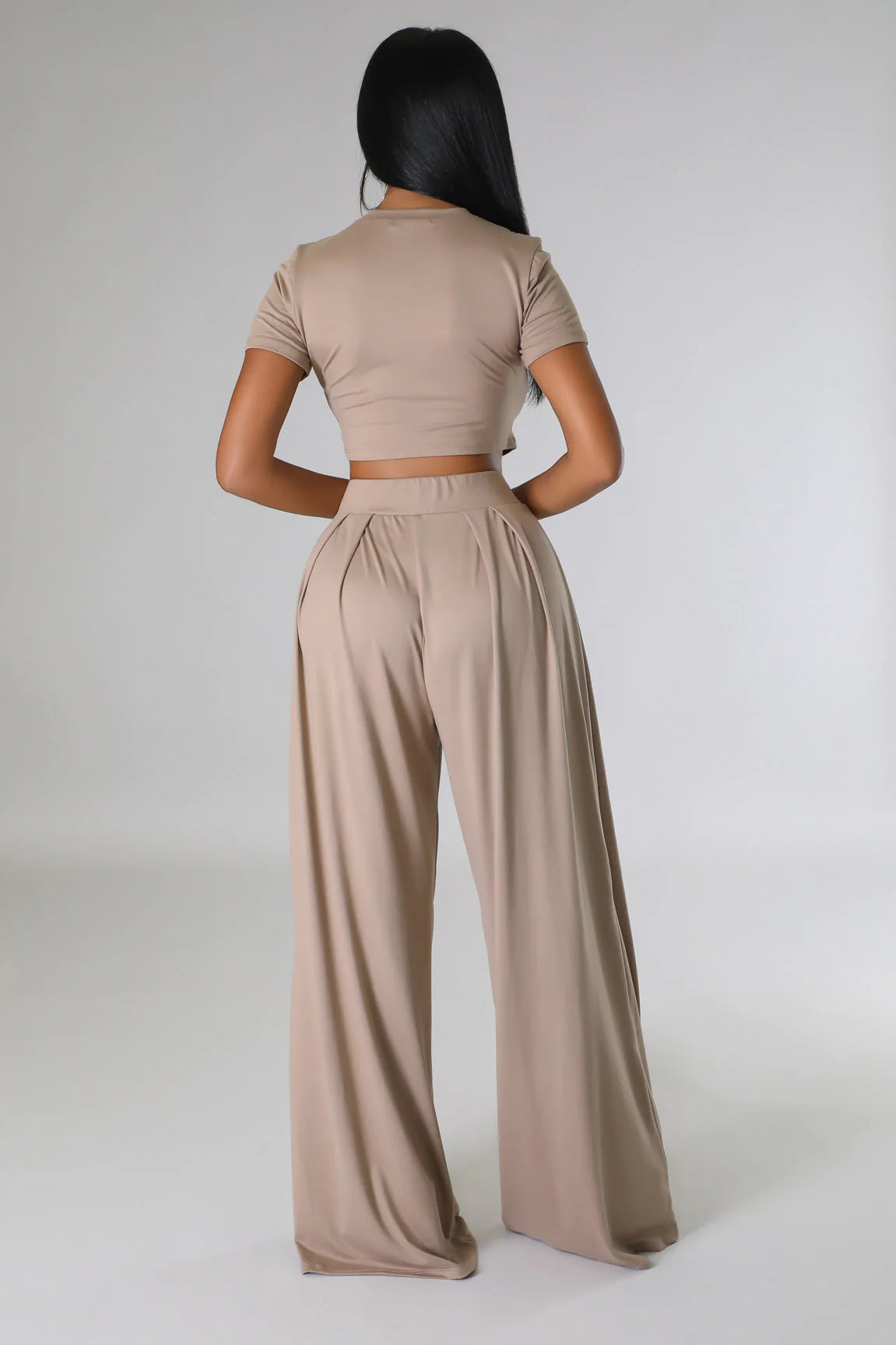 Sivan Pant Set Taupe - Ali’s Couture 