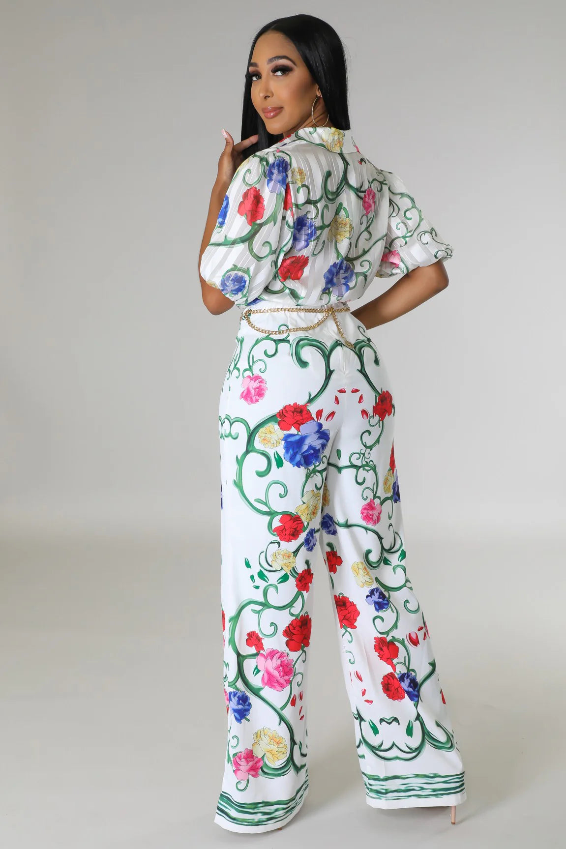 When In Bloom Flora Pant Set Multicolor - Ali’s Couture